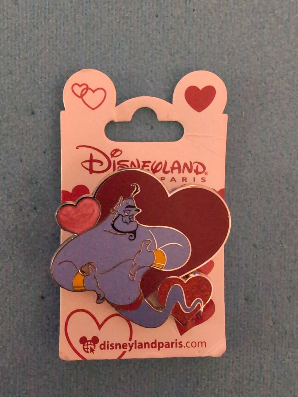 DLP Genie from Aladdin Valentine's Day Love with hearts OE Disney pin
